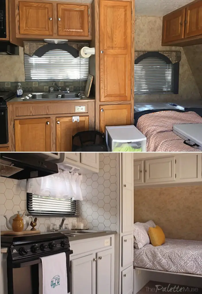 Updating your RV Countertops? Check out these 16 RV Makeovers